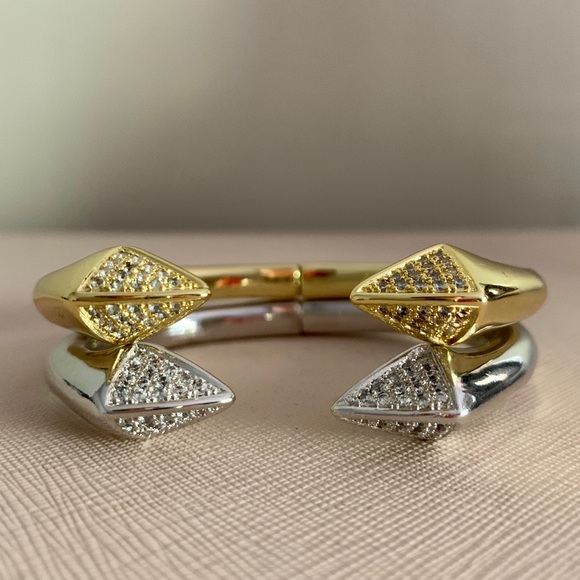 Melinda Maria Sloane Pave CZ Cuff bracelet - Picture 8 of 10